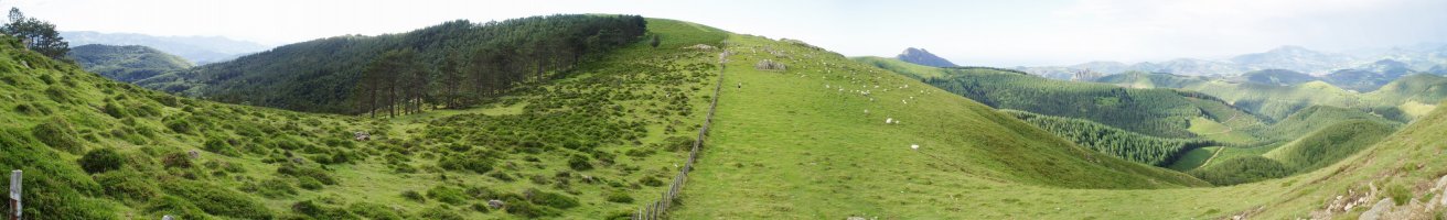 Bianditz Galtzarrietatik ikusita, hego-ekialdetik