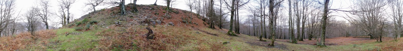 Tontorraren iparraldean 360ºtako ikuspegia