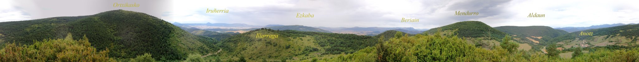 Panorama Landakoa-Baltsetas menditik