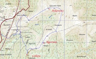 MAPA: Algorrieta eta Loiketa Belateko errepidetik