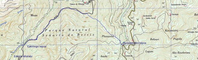 MAPA: Ezkirin-Añolatz Plaxaxelaiko lepotik