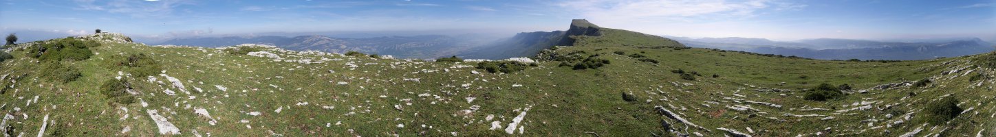 Ihurbain eta Beriain arteko eremuaren panoramika