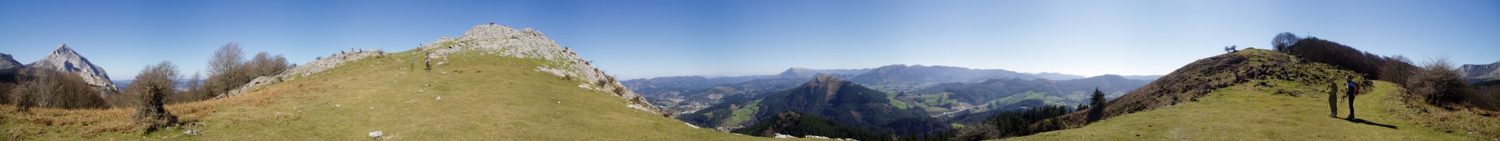 Lurgorri eta Teilamenti arteko lepotik 360ºtako ikuspegia