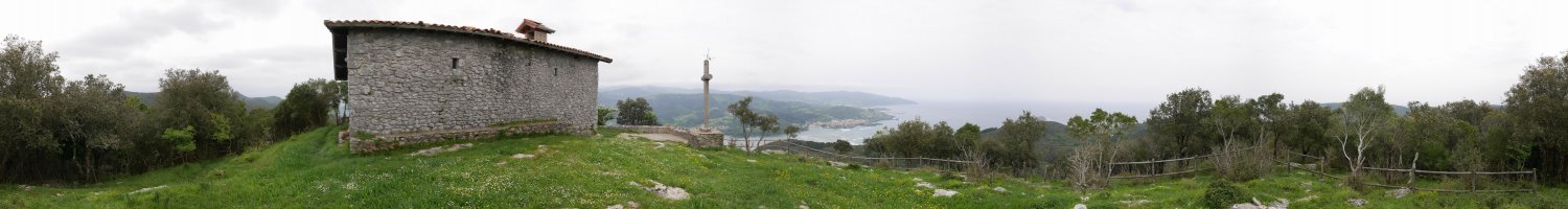 Atxarreko tontorrean 360ºtako ikuspegia