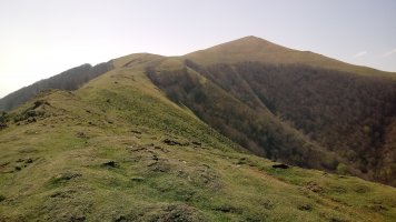 Saioa (1418m), Ekaitzako lepotik ikusita