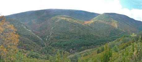 Illongo mendilerroa eta Benasako arroila gailurretik