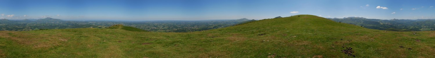 Atxulegiko bizkarretik 360ºtako ikuspegia