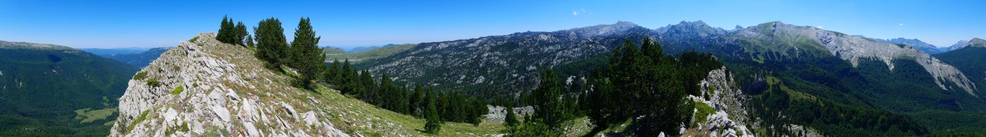 360ºko panoramika ekialdeko bizkarretik, Lapazarra