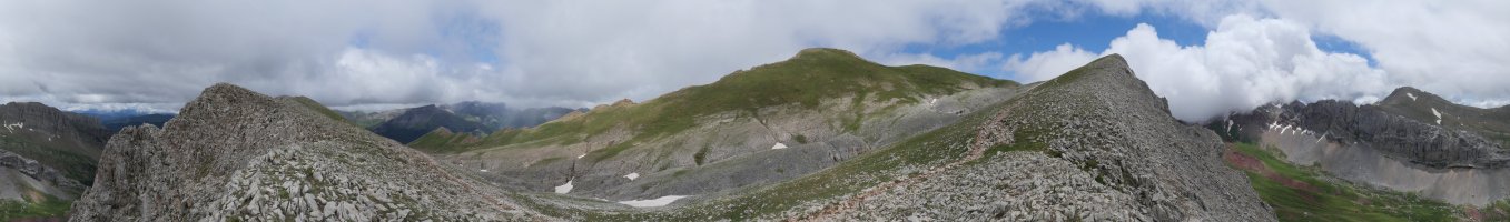 360ºko panoramika Castiello d'Acherren hegoaldeko ertzetik