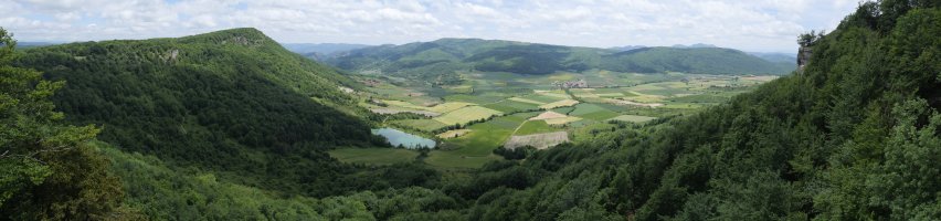 Harana bailarako panoramika Kapitateko iparraldeko bizkarretik