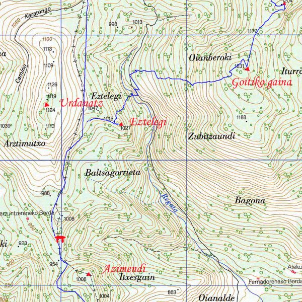 Burdindogi-Goitiko gaina Egozkueko mendatetik