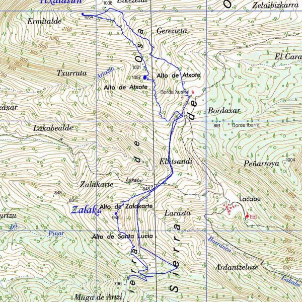 MAPA: Zalakarte, Atxote eta Itxalasun