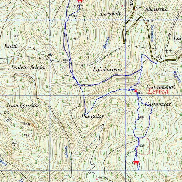 MAPA: Lertza-Uztartza-Artzeleta