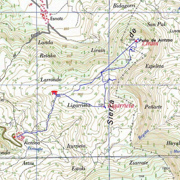 MAPA: Ligarrieta eta Lirain