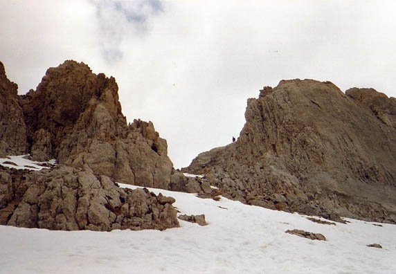 Ibilbideak harresia zeharkatzen duen lekua