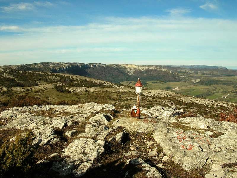En la cumbre.