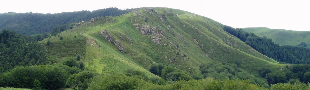 Bianditz Bidango Gañetik ikusita, hego-ekialdetik