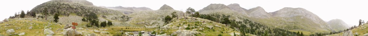 Pleta de Llosásen 360ºtako ikuspegia