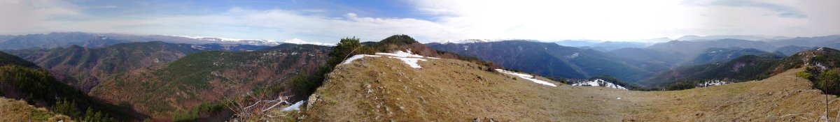 360 graduko panoramika Brakolako gailurretik 