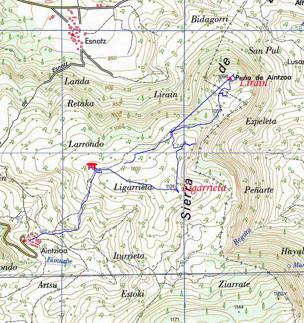 MAPA: Ligarrieta eta Lirain