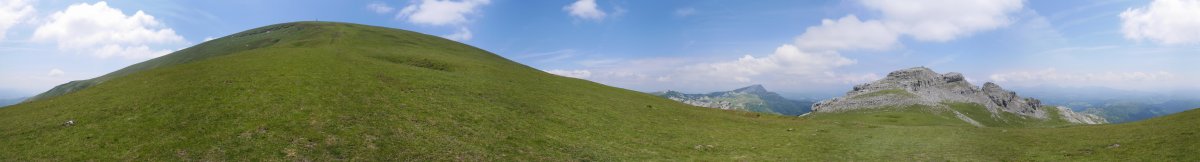 Aldamin aldetik Gorbeiara igotzen den bidetik 360ºtako ikuspegia