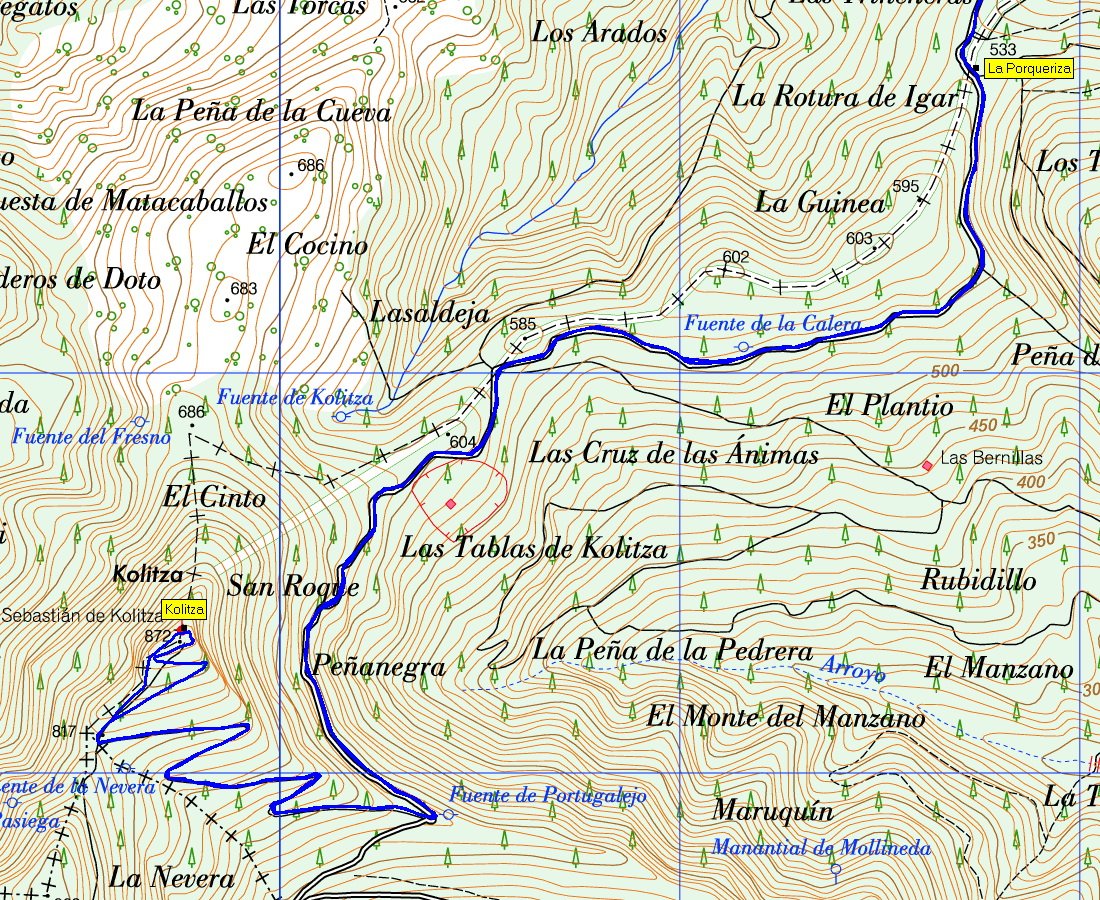 Azken zatiaren mapa