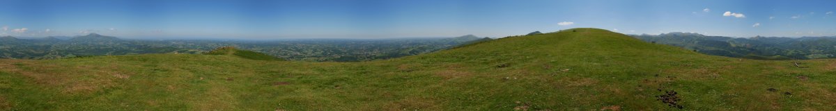 Atxulegiko bizkarretik 360ºtako ikuspegia