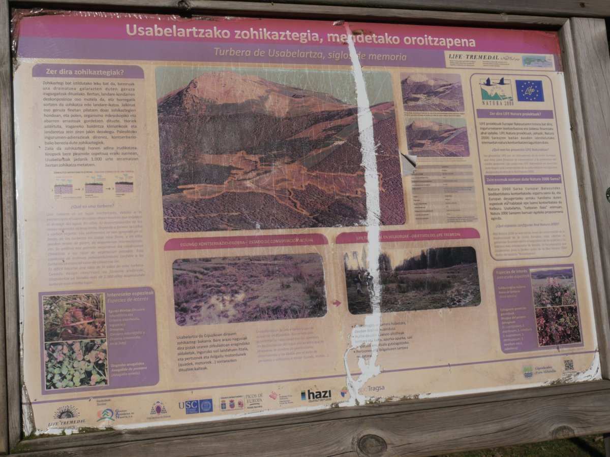 Usabelartza, panel informatiboa