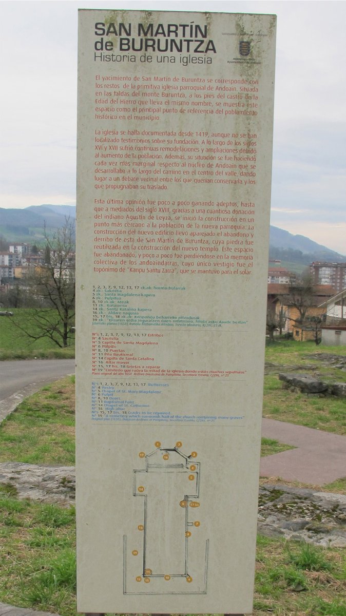Buruntzako San Martin eliza, Andoain